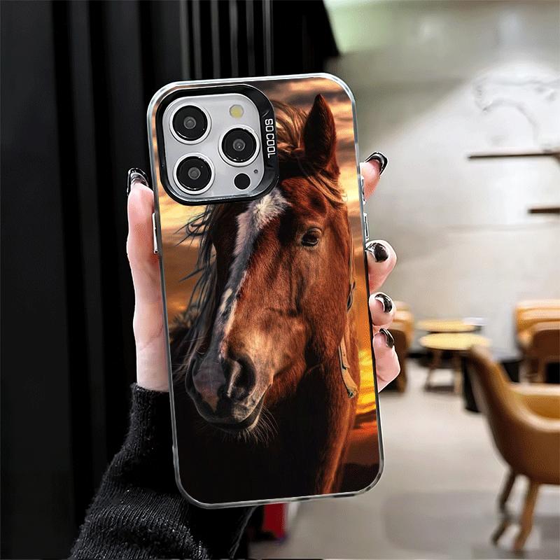 Ferghana Horse Animal Soft Phone Case for iPhone 15 16 17 Pro Max 17Air 16E 14 Plus 13 12 Mini Shockproof Cover Back Shell