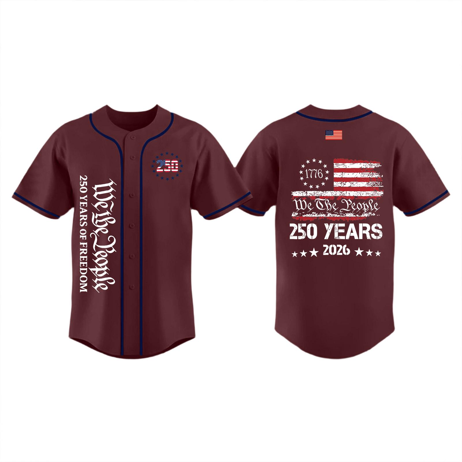 

Womens Spring Tops Button Down Baseball Style Summer Shirts for Women We The 250 Years 2026 Casual T Shirts M