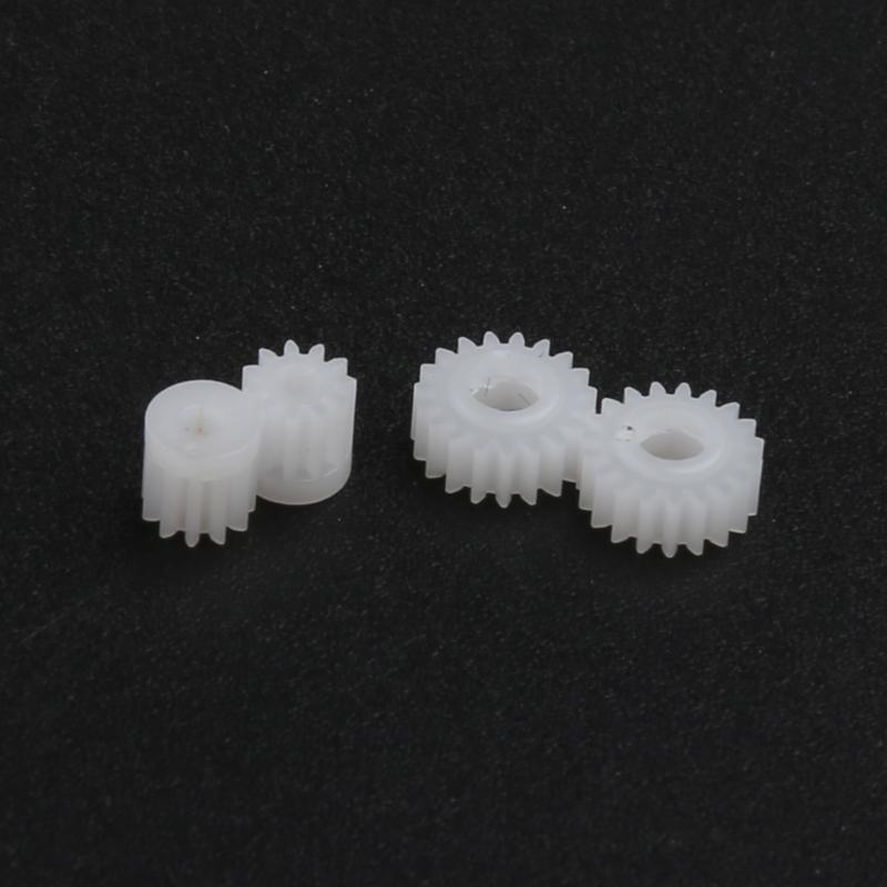 20 Pcs Motor Gears for Model Car Replacement Motor Gear for SCX24 90081 Car Toy Kit RC Crawler Car Replacement