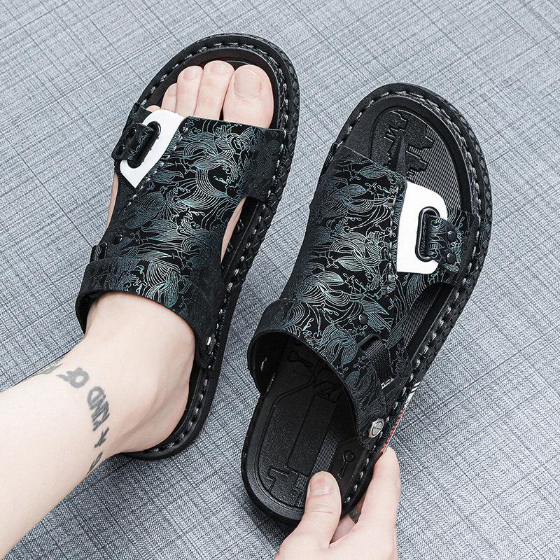 Sandals summer wear driving dual-purpose non-slip wear-resistant soft-soled sports beach cool slippers