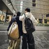 Nouveau sac à dos décontracté pour hommes automne et hiver, sac messager pour étudiant, sac à dos de sport ultra-léger à cordon de serrage style street