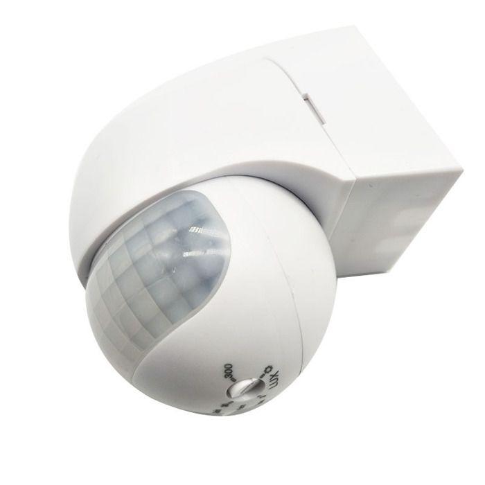 Détecteur de mouvement extérieur IP44 AIMOONSA 15 m / 180° programmable - montage en saillie, blanc