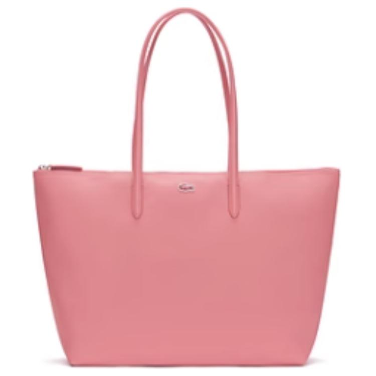 Lacoste Fashion Versatile Portable Large Capacity Tote Bag Shopping Bag Women tote bags Pink NF1888PO-N05 Pink,Large