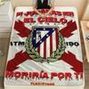 Koc flanelowy z nadrukiem Atleti, Wysokiej jakości, Wygodny na wszystkie pory roku, Wystrój domu, Ciepło i komfort