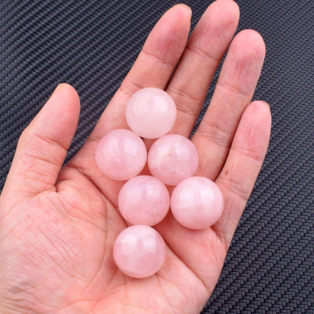 Rose Quartz Polished Crystal Ball (1.6-5cm) - DIY Crafts & Home/Office Decor