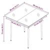 VidaXL Mobilier à Dîner de Jardin 5 pcs, Ensemble à Manger avec Table et Chaise, Ensemble de Salon, Meubles de Terrasse 3099216