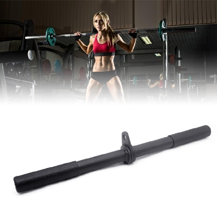 Gym Rotating Straight Bar Rowing Handle for Pulley Cable Machine Attachments