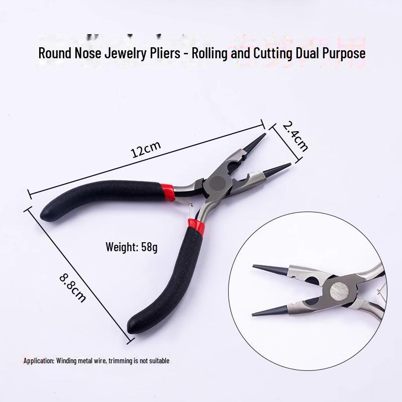 DIY Jewelry Needle-Nose Pliers: Handmade Accessory Tool for Bracelets, Necklaces, and Pearl Stringing.