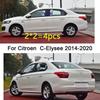 Car TPU/Glossy Mirror Pillar Post Cover For Citroen C-Elysee 2014 2015 2016 2017 2018   Door Trim Window Molding Sticker