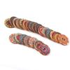 100 Pcs Mixed Pattern Vintage Wood Buttons with 2 Holes for DIY Sewing Craft Decorative 25mm
