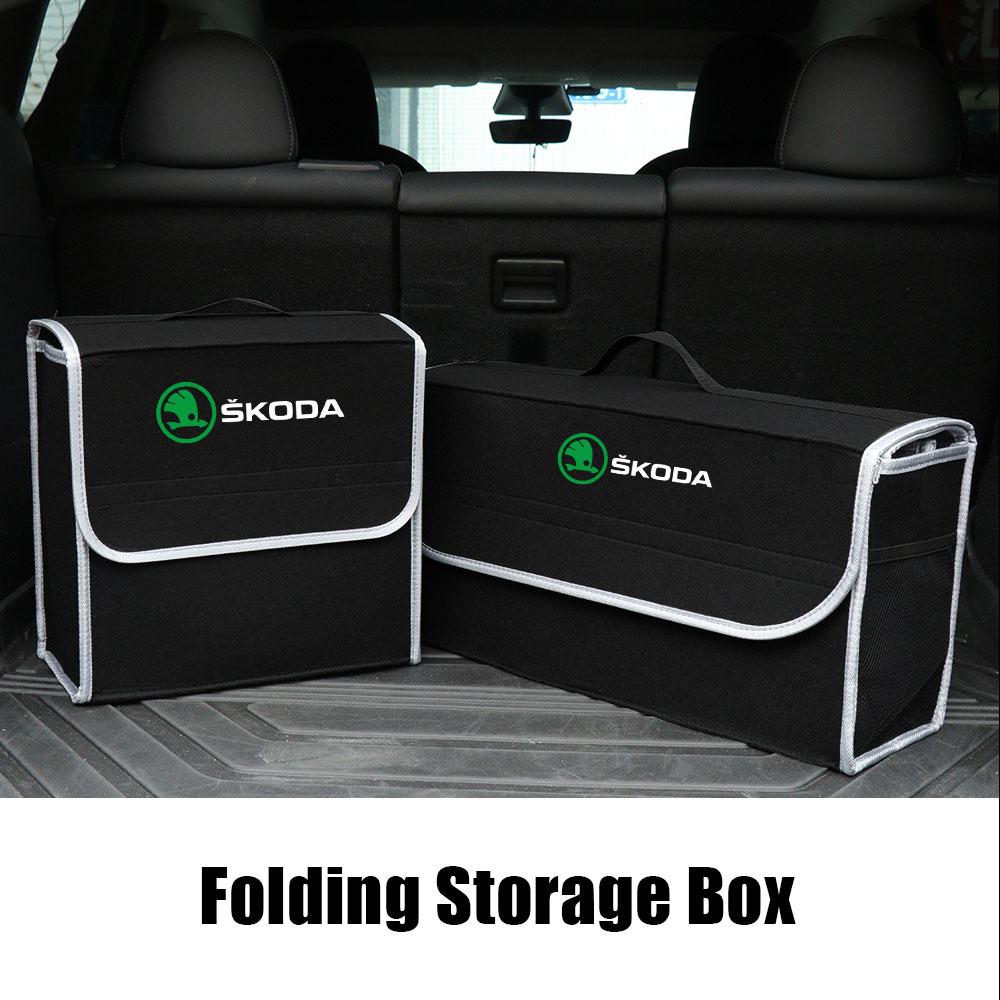 2025 New Car Trunk Storage Box Sundries Stowing Tidying Box For Skoda Octavia 3 2 A5 A7 Yeti Deriv Kodiaq Combi Visions Enyaq RS