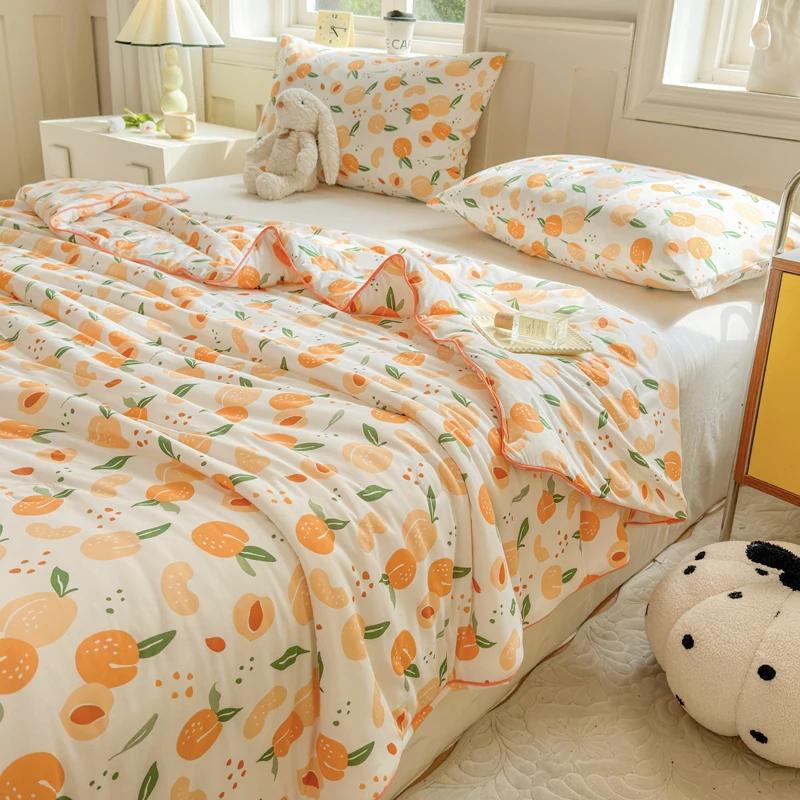 Good Quality Cool Feeling Quilt Summer Coolness Ice Cold Air Condition Thin Blanket Summer Quilt Plain Air-conditioning Bedroom