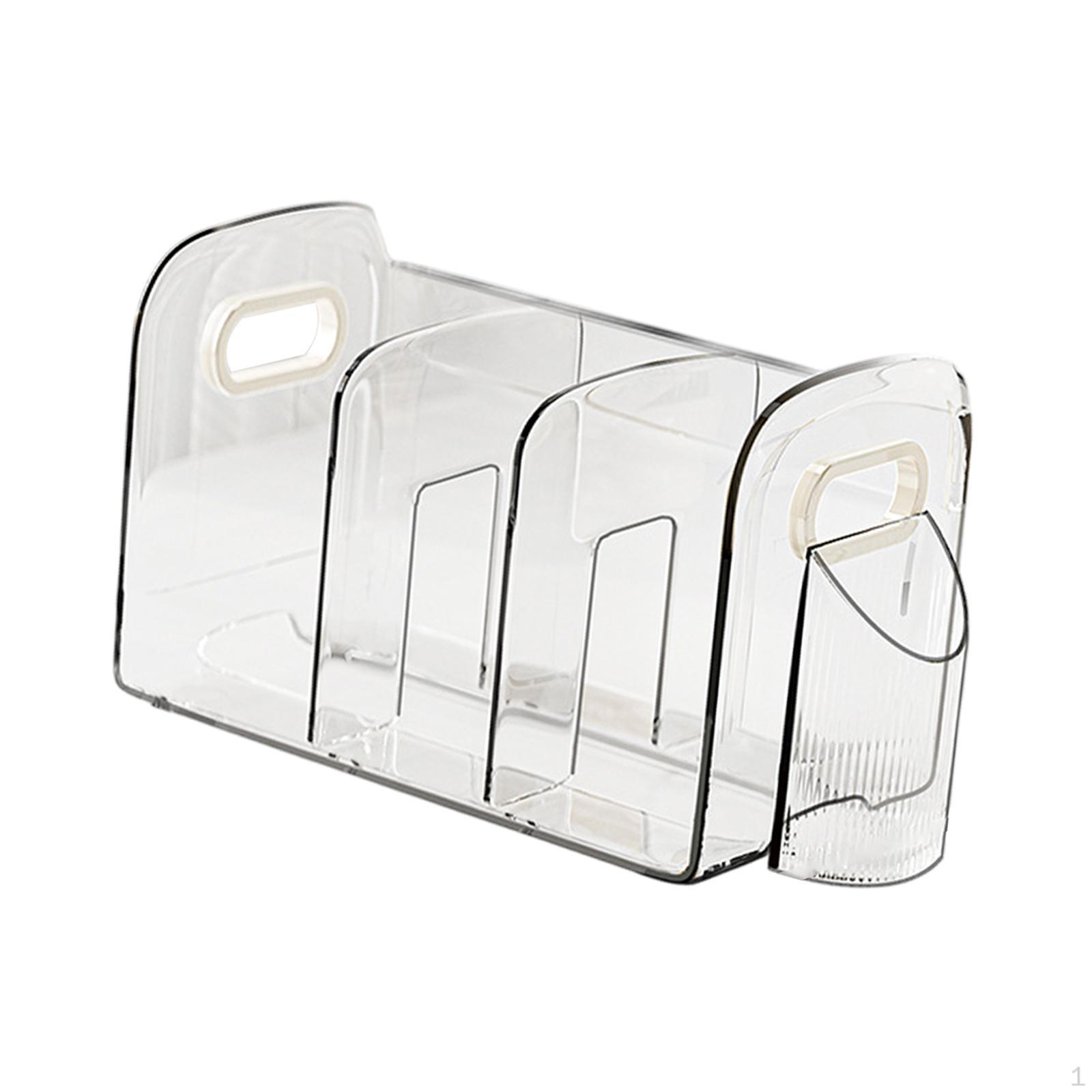 Акриловый органайзер для журналов и книг, компактный настольный сортировщик для офиса