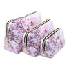 NFI Essentials Set Of 3 Printed Cosmetic Pouch For Women, Stylish Pouches For Makeup Accessories Travel Pouch,Makeup Pouch,Vanity Case,Jewellery Pou