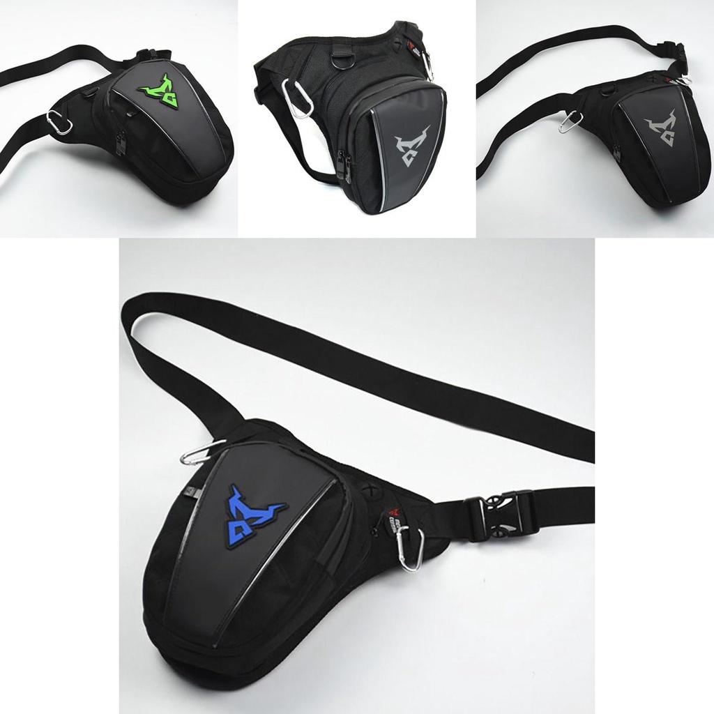 Bolsa de pierna para motocicleta Impermeable Oxford Riñonera de caída Cinturón Cadera Trasero Estilo Militar