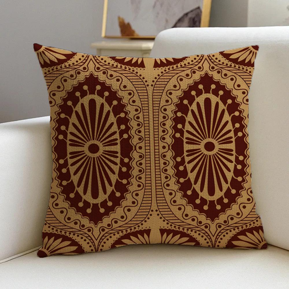 Little Busters Cushion Cover Cushion Cover Pillowcase, Anti-Mite Invisible Zipper, Linen Sofa Cushion
