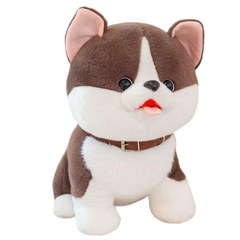 

25/35cm Lucky Dog Doll Stuffed Plush Toy Handmade Doll Cartoon Anime Cute Pillow Cushion Fun Children s Birthday Gift Doll 25cm коричневый