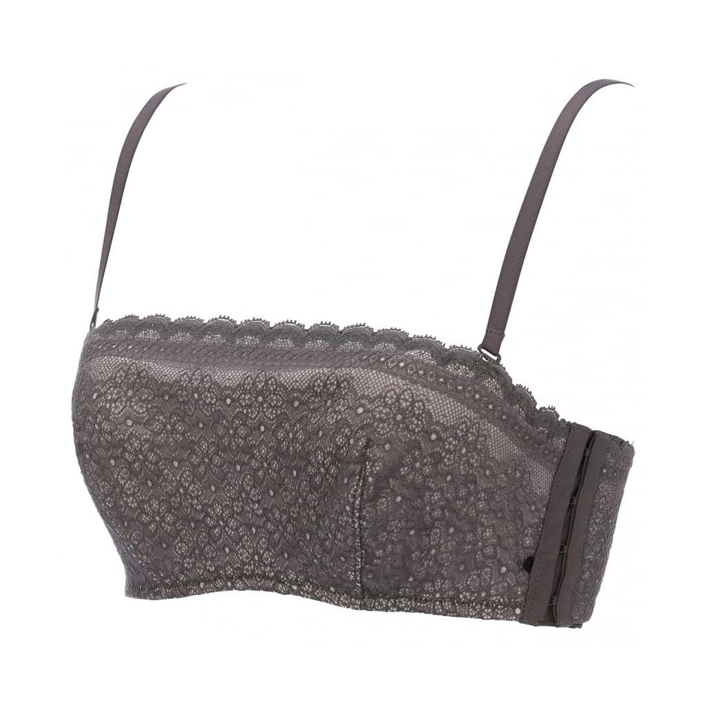 Amostyle Bandeau Bra Daisy Garden M002 Size F75 (Amostyle) (Removable Straps) (Beige)