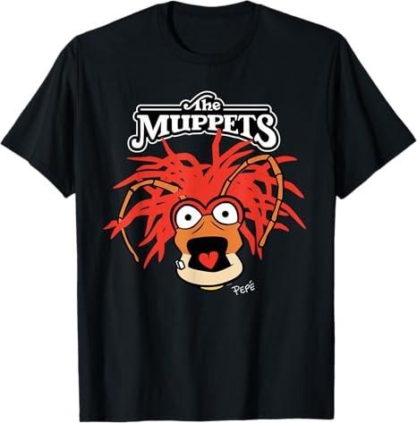 The Muppets Pep The King Prawn Big Okay TShirt Black S