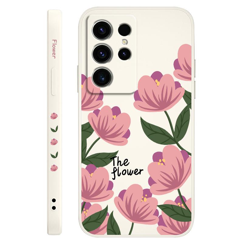 Pink Primrose Phone Case For Samsung Galaxy S25 FE S24 S23 S22 S21 S20 S10 S10E Ultra Plus FE Note 20 Ultra Plus Cover