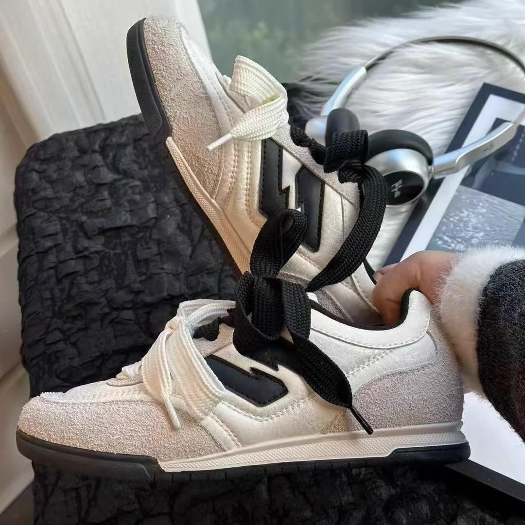 

Обувь Dexun женская весенняя новая ретро универсальная черно-белая повседневная обувь Корейская универсальная спортивная обувь маленькие белые туфли Туфли Forrest Gump 35