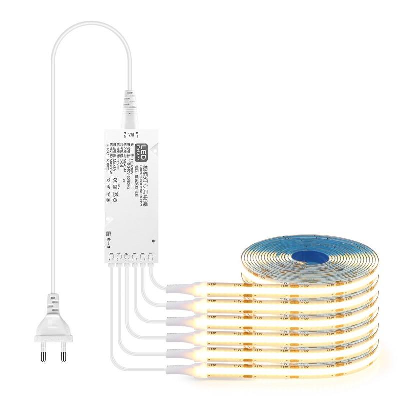 12V COB Parallel Set Wide Display Cabinet Wine Cabinet Decoration Soft Light Strip