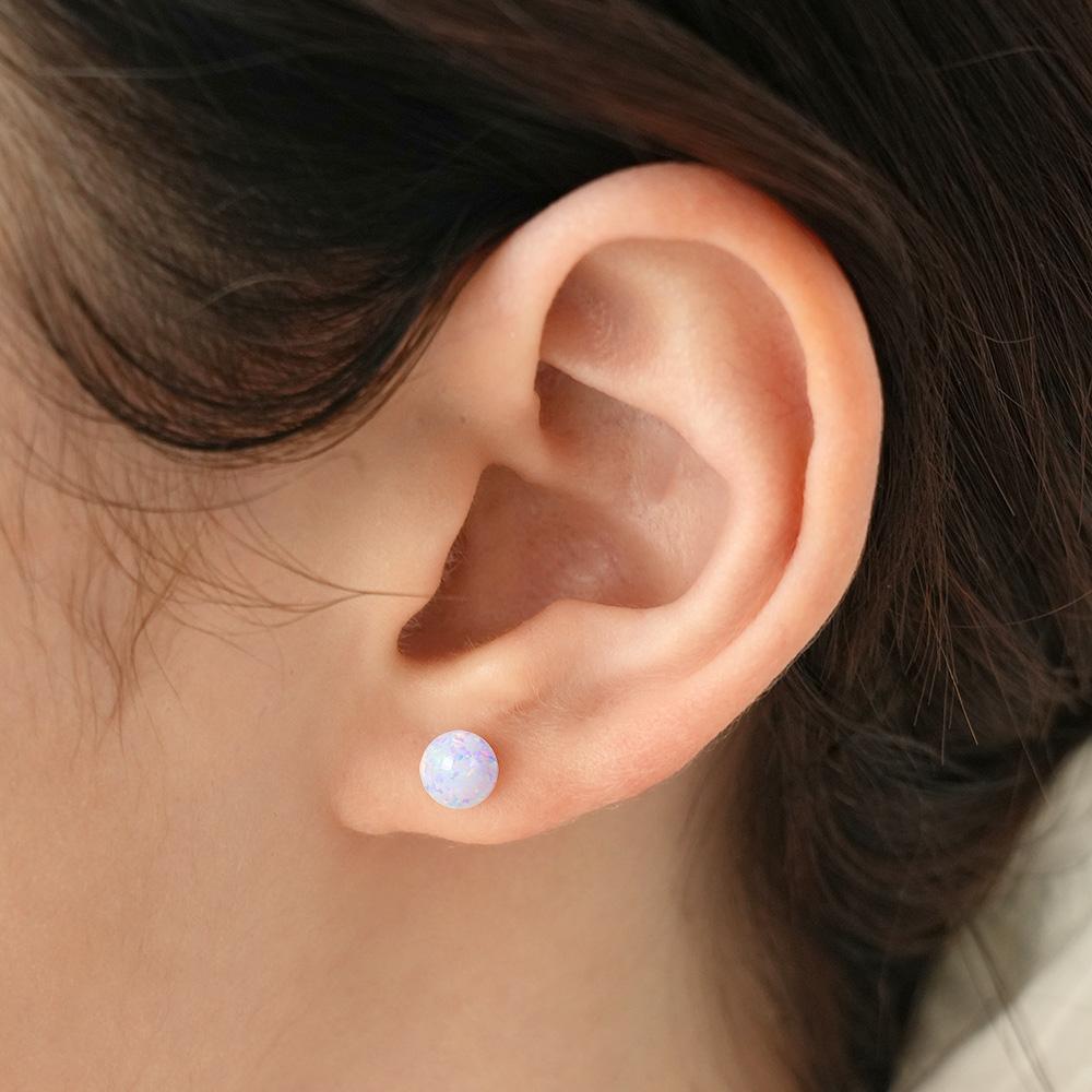 Dana Burton Opal Aurora Jewelry Ball Earrings