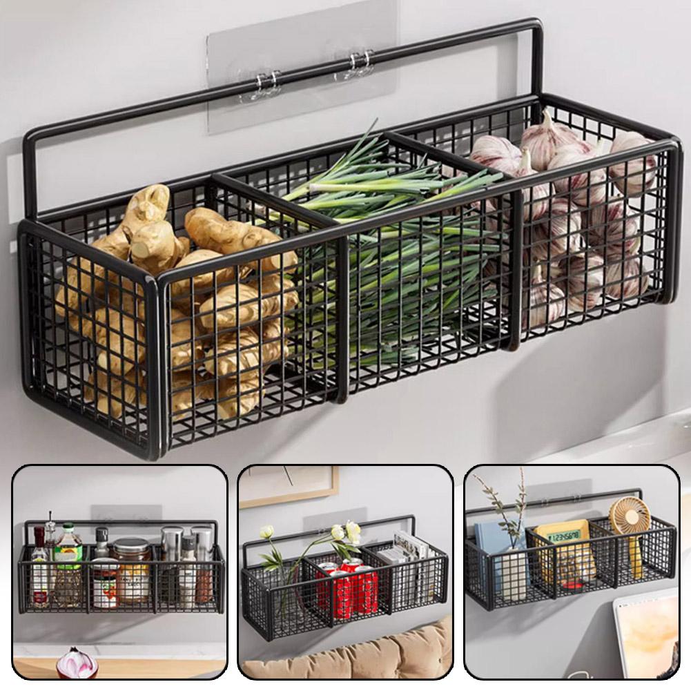 No-Punch Bathroom Shelf Bathroom Kitchen Wall Mount Storage Rack Bathroom Organiser Multifunctional Toiletries Organiser