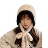 Knitted Wool Hat for Women In Winter Versatile Japanese Soft Girl Furry Warm Bag Hat Big Head Circumference Cold Hat Thick