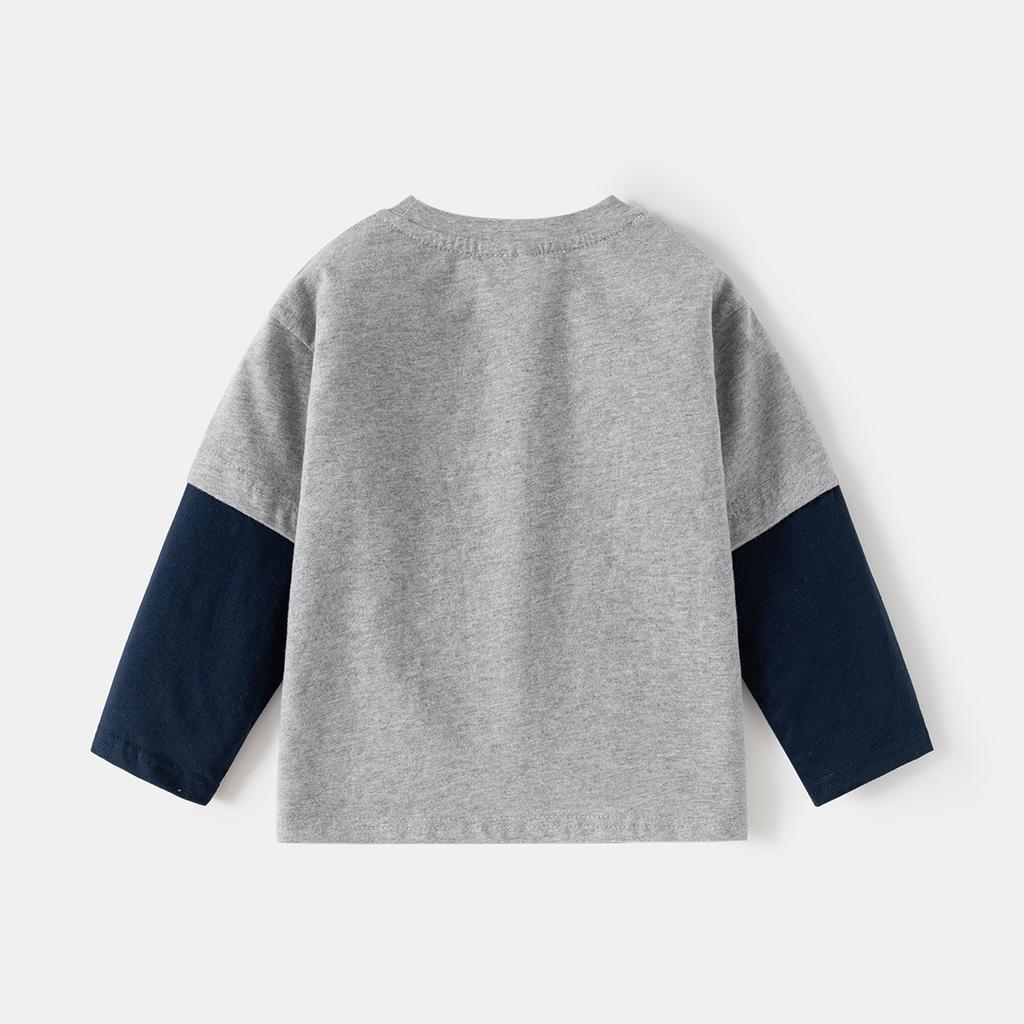 Kinderbekleidung Herbst, Babykleidung Kinder Langarm-T-Shirt Jungen Ärmel Unterhemd