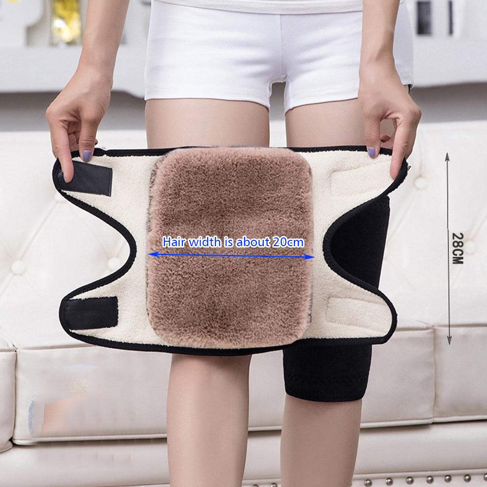 Velvets Widened Warming Knee Braces Breathable Thermal Knee Pad For Outdoor Indoor