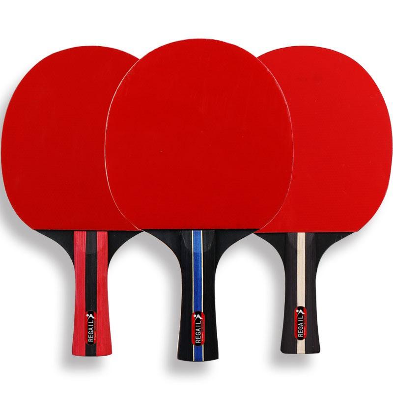 2-Piece Table Tennis Racket Set With 3 Balls Shakehand Penhold Grip Multi-Color Options Beginners Casual Players