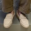 Boken Loafers Suede Handmade Casual Men's Casual Lazy One-pedal Galoshes Work Shoes 8225-J