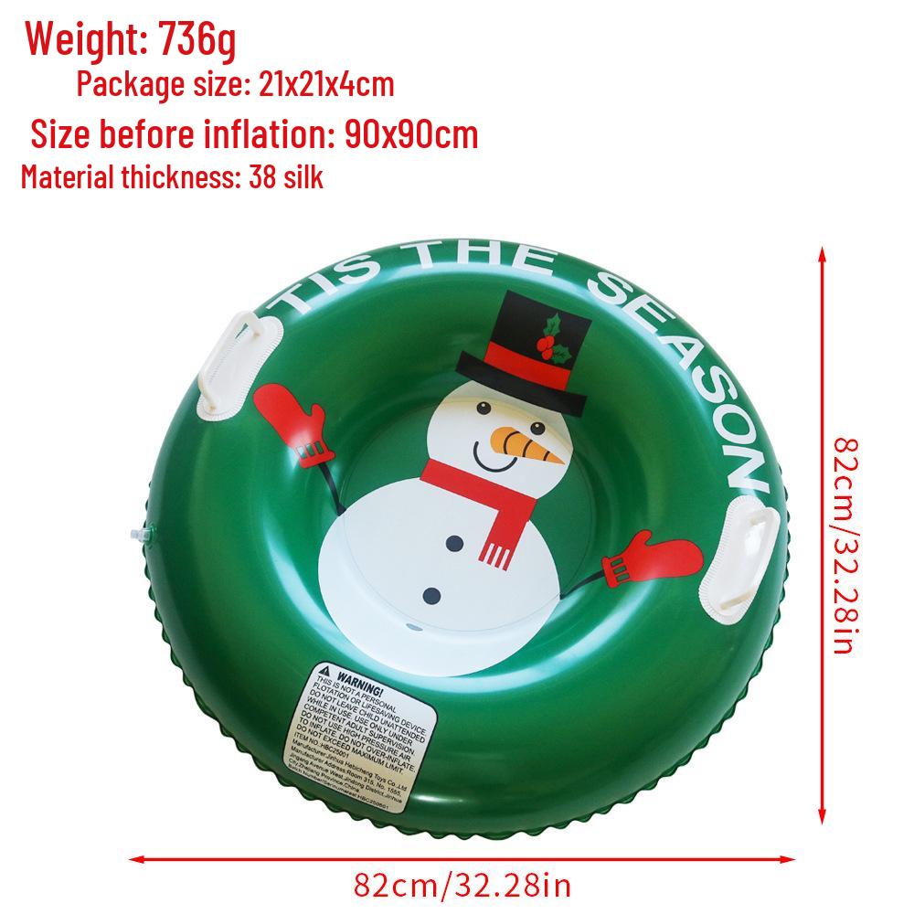 Inflatable Cold-Resistant Snow Tube for Kids - Anti-Rollover Design