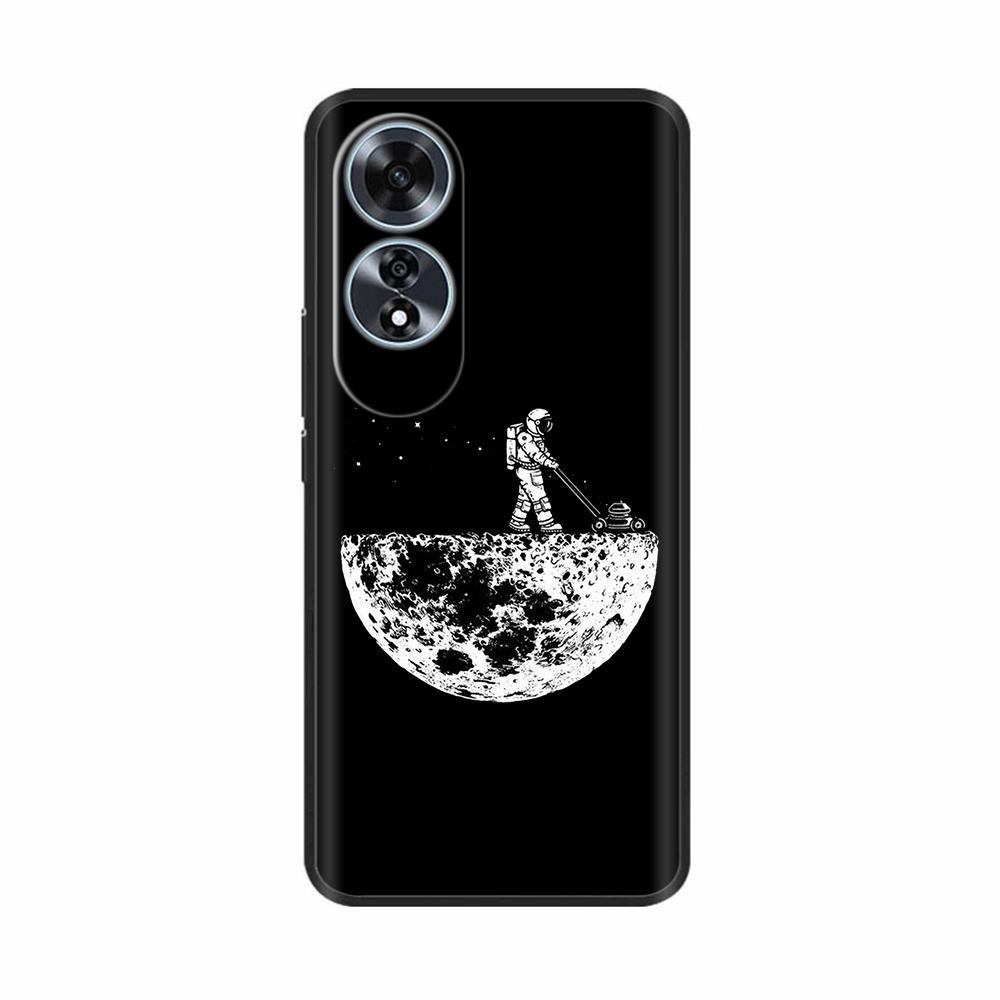 For Oppo A60 4G Case Love Heart Butterfly Soft Silicone Painted Back Cover For Oppo A60 OppoA60 4G Phone Shell Housing Fundas