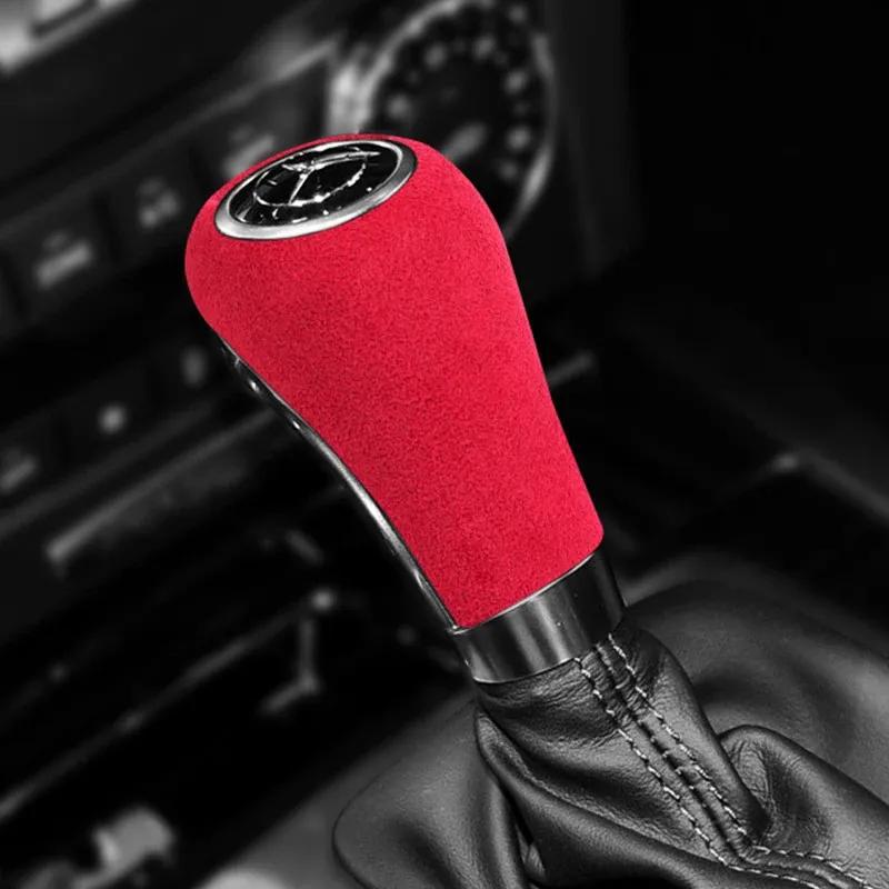 For Mercedes Benz W169 W203 W204 W211 W212 W461 W463 GLS X166 GLK X164 2009-2011 Alcantara Overlay Gear Shift Knob Cover Collar