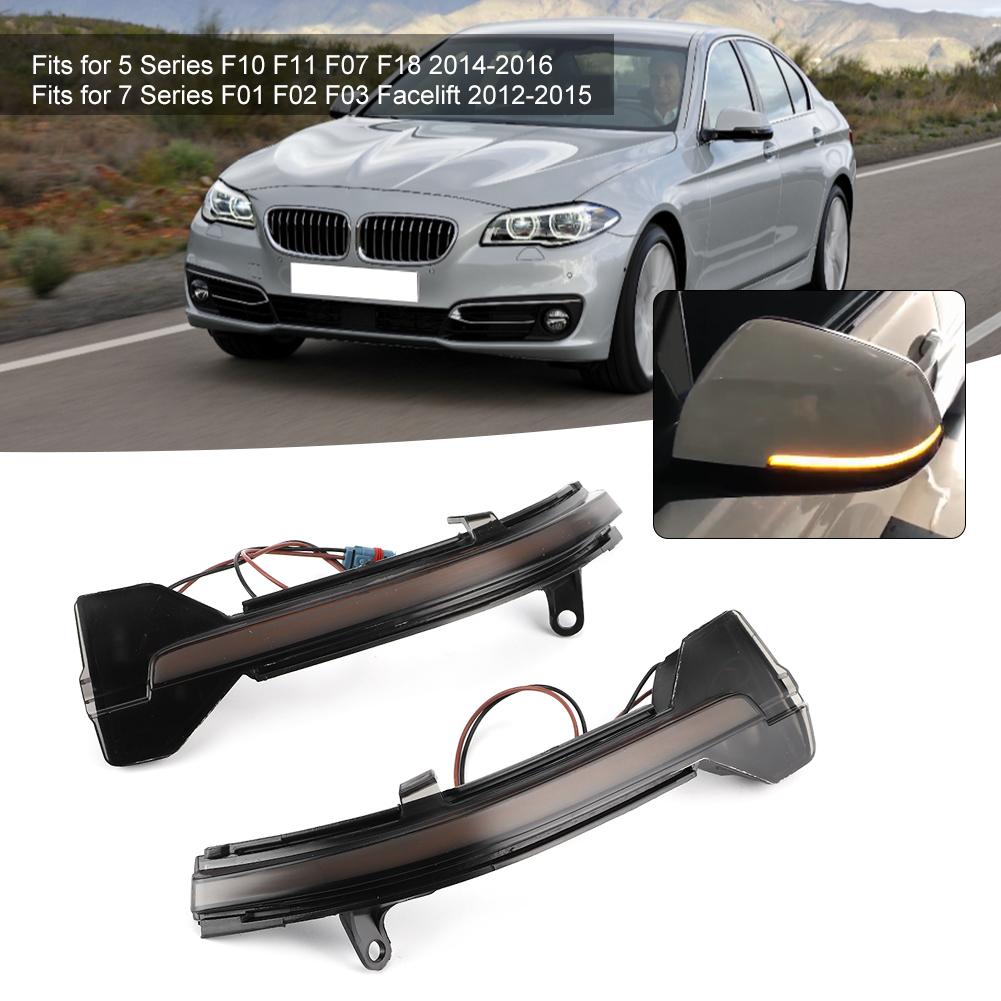 Side Mirror Turn Signal Light LED Dynamic Flowing Indicator Fits for F10 F11 F07 F18 F01 F02 F03