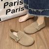 Retro Flat-soled Soft-soled Single Shoes, Spring New Mori Series Two-wear Birkenstocks, Round-headed Beanie Shoes