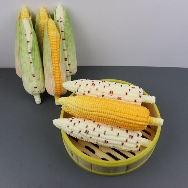Atificial Corn Simulation Food Decoration Realistic Fake Corn for Thanksgiving Decorations, Kitchen Display, Photo Props