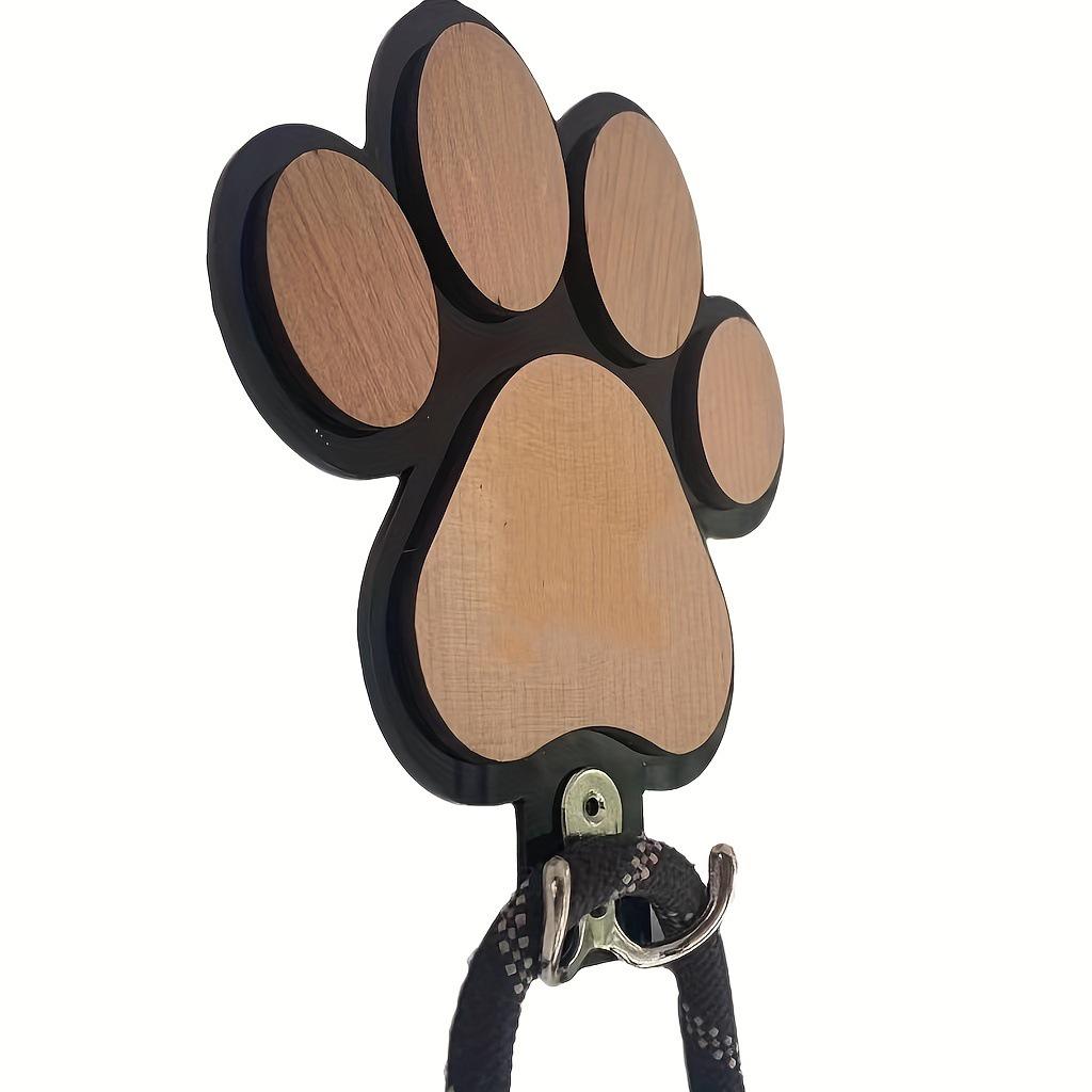 Handmade Wooden Pendant Towel and Pet Leash Hook Rack
