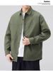 2025 Autumn Men's Japanese Retro Workwear Jacket: Casual Trendy Lapel Outerwear with High-End Feel