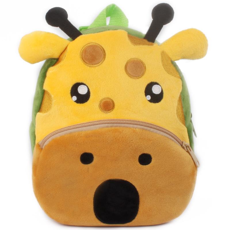 3D Fashion Children School Bags Cartoon Print Plush Kids Backpack Kindergarten Boys And Girls School Bags Mini Backpack Book Bag