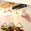 Aluminum Zinc Zinc Alloy Upside Down Wine Glass Holder Ventilation Inverted Goblets Rack  Wine Cabinet