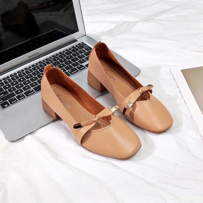 Fashion Shallow Loafers Bowknot Casual ShoesWomen's Soft Leather Ballet Fashionable Versatile Flats Simple Comfortable Women Shoes
