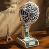 Retro USB Foldable Three-Speed Rechargeable Desktop Fan