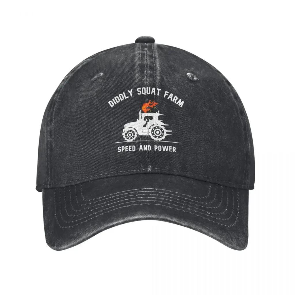 Diddly Squat Farm Shop Logo Tractor Baseballpetten Vintage Distressed Gewassen Snelheid Kracht Snapback Mannen Vrouwen Outdoor Workouts Hoeden