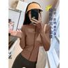 Sunscreen Clothes, Yoga Clothes, Women's Quick-drying Slim-fit Sports Top, Long-sleeved New Pilates Running Fitness Stand-up Collar Jacket