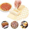 Plastic Lattice Roller Cutter Dough Cutter Pizza Dough Docker Cookie Pie Pizza Pastry Lattice Roller Cutter Bread Hole Punch