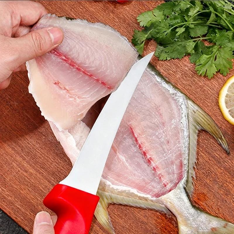 1pcs Stainless Steel Multi-Purpose Kitchen Knife for Meat Skinning Boning Slicing Fish Fruit Carving Professional Tool