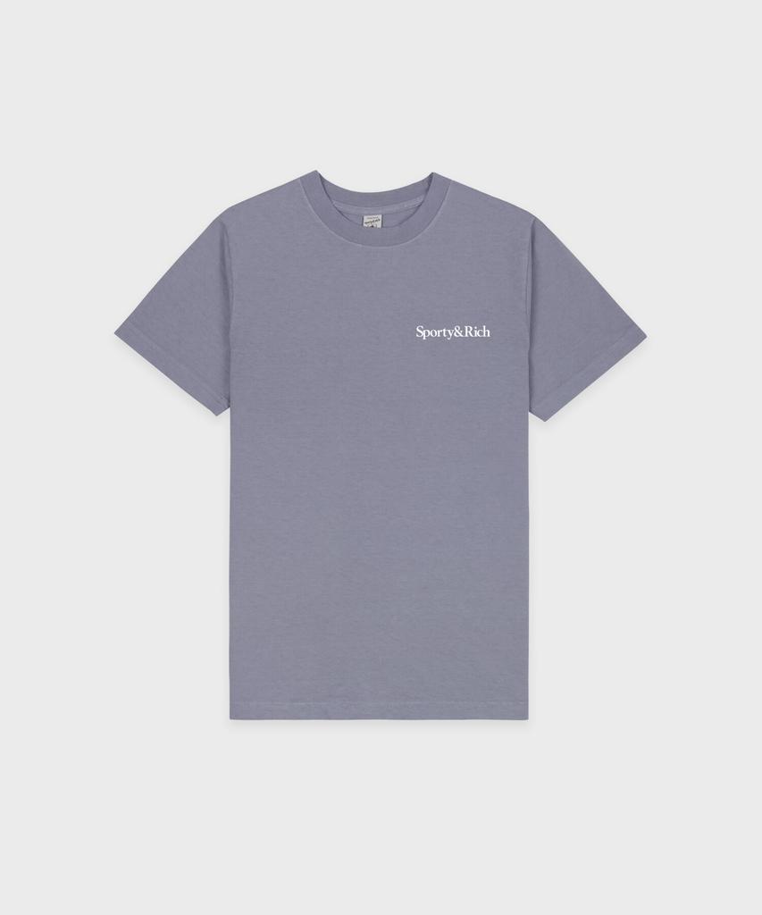 SPORTY&RICH Health Is Wealth T-Shirt Unisex - Faded Indigo R265Aut008